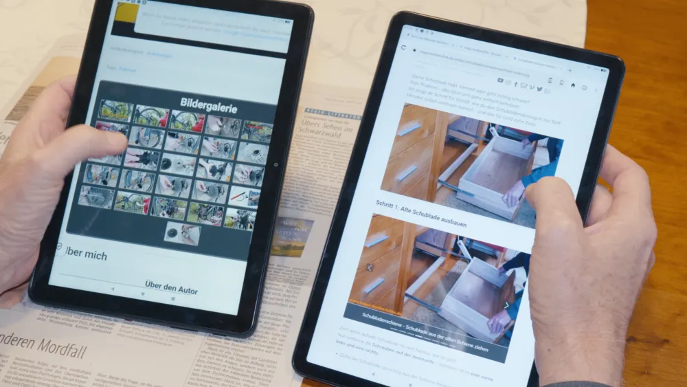 Amazon Fire HD 10 VS Fire Max 11 - Display