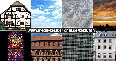 Texturpaket: Gebäude, Glas und Himmel