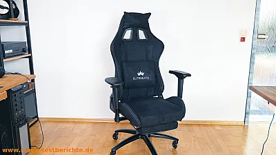 Fertig aufgebauter ELITESEATS Gamingstuhl