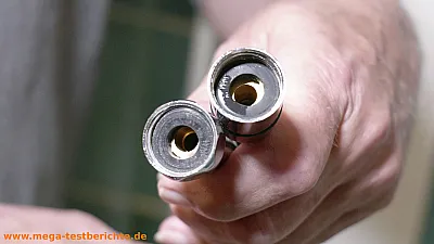 Dichtungen eines Duschschlauchs