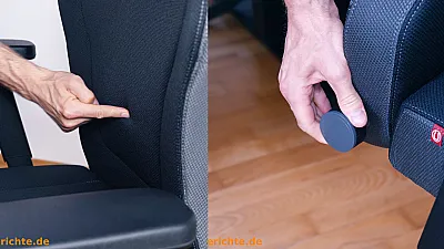 Interstuhl XXL - Lordosenstütze einstellen