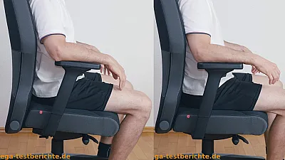 Interstuhl XXL - Sitzfläche neigen