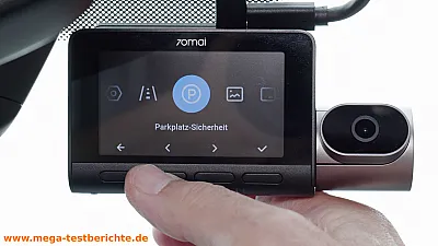 70 Mai T800 Dashcam - Display und Menü