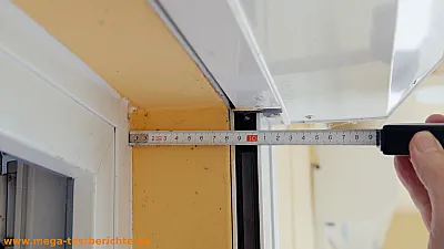 Fliegengitter Schiebetüre - Abstand messen