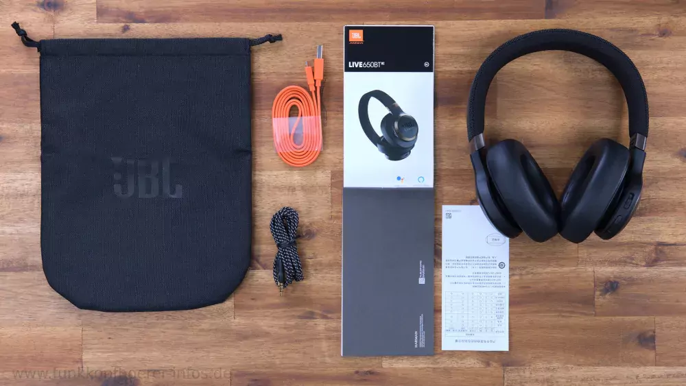 JBL E650 BTNC im Test 1 - Der Lieferumfang