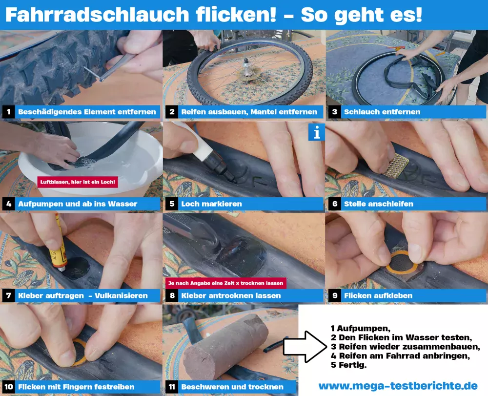 Anleitung: Fahrradschlauch flicken