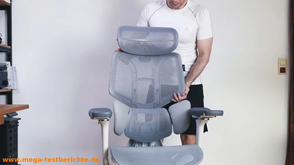 HABADA E3 Pro - Rückenlehne in der Höhe verstellen