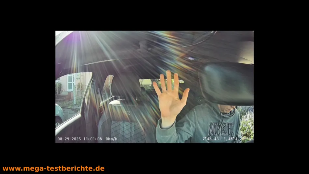 70 Mai T800 Dashcam - Testaufnahmen Innenkamera 2