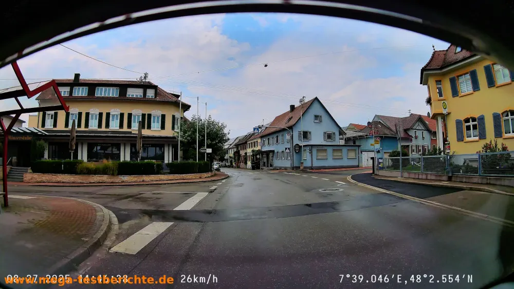 70 Mai T800 Dashcam - Rückkamera bei Tag