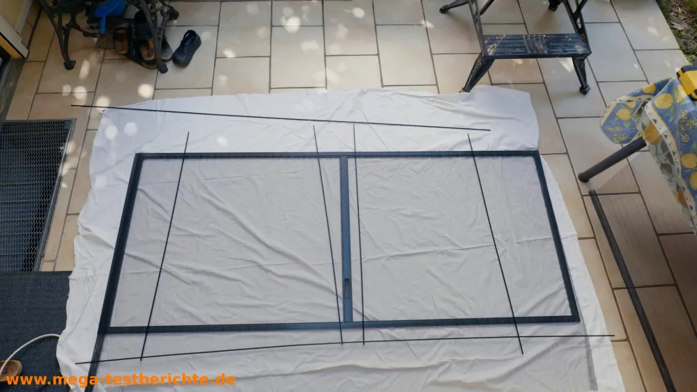 Fliegengitter Schiebetüre - Schiebetüre mit Befestigungsleisten