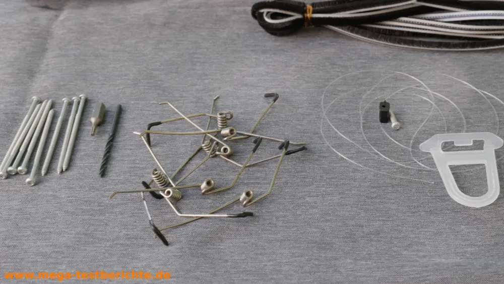 Fliegengitter Bausatz - Einzelteile