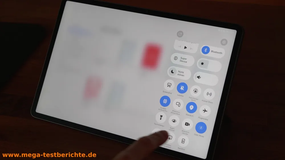 HUAWAI MatePad 11.5 S 2026 - Menü