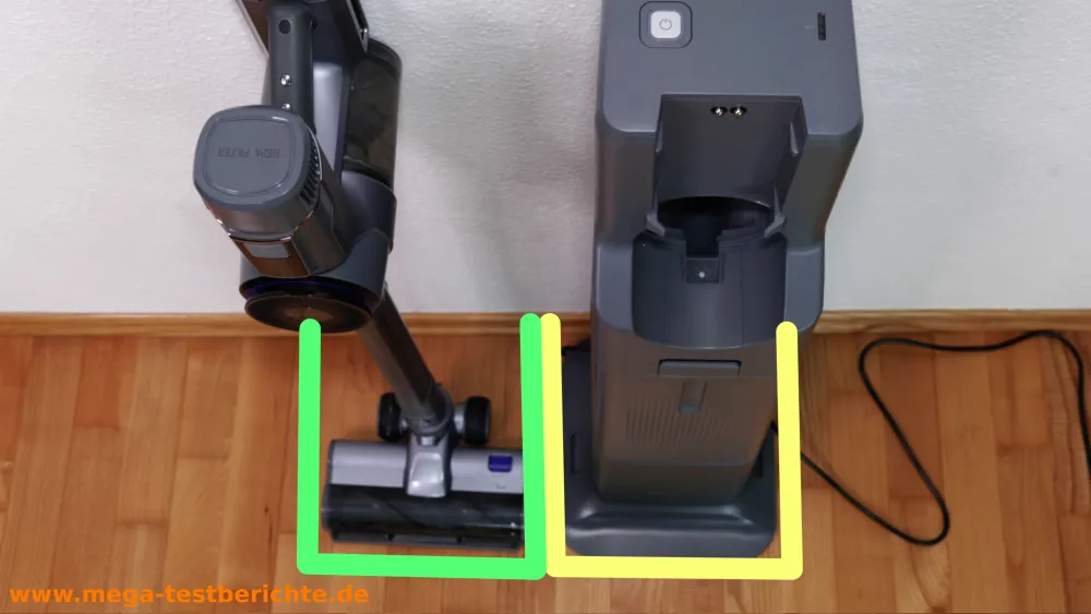 Narwal V40 Station - Platzbedarf