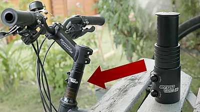 Fahrradlenker erhöhen - AHEAD-Vorbau Adapter