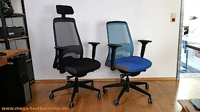 Beide Interstuhl Every-Active Varianten nebeneinander Beide Interstuhl Every-Active Varianten nebeneinander