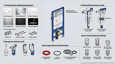 Geberit Ersatzteile finden - Leitfaden - Infos Geberit Ersatzteile finden - Leitfaden - Infos